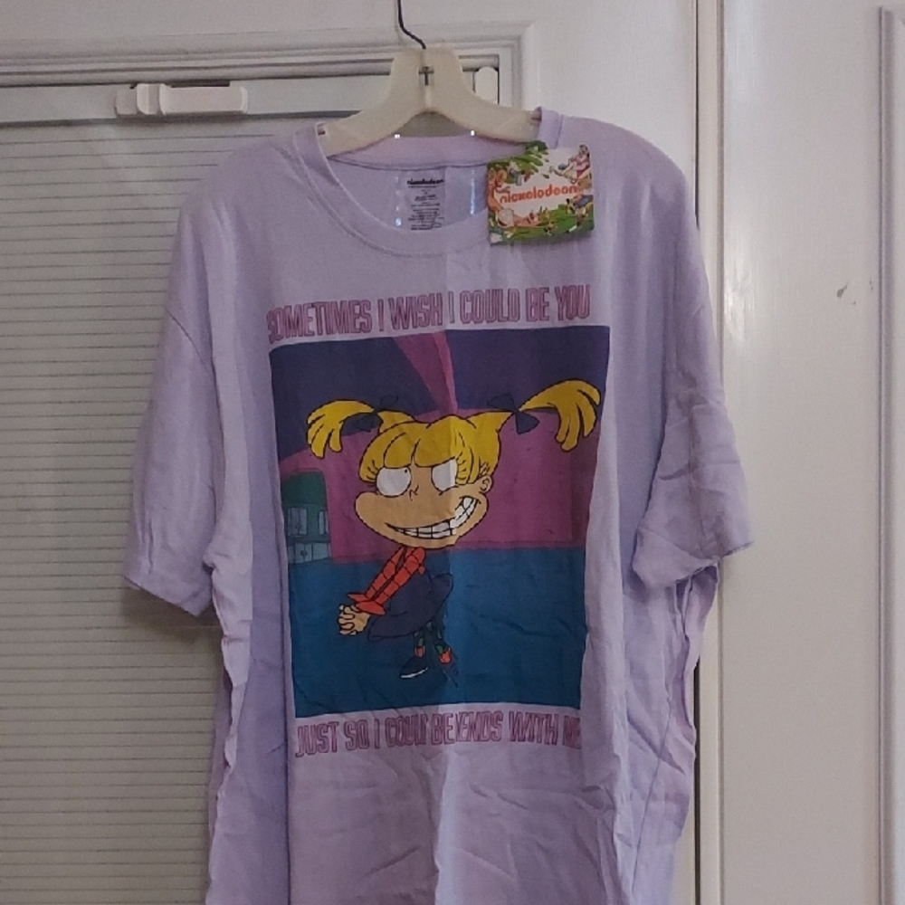 Nickelodeon Women's Purple Graphic T-Shirt